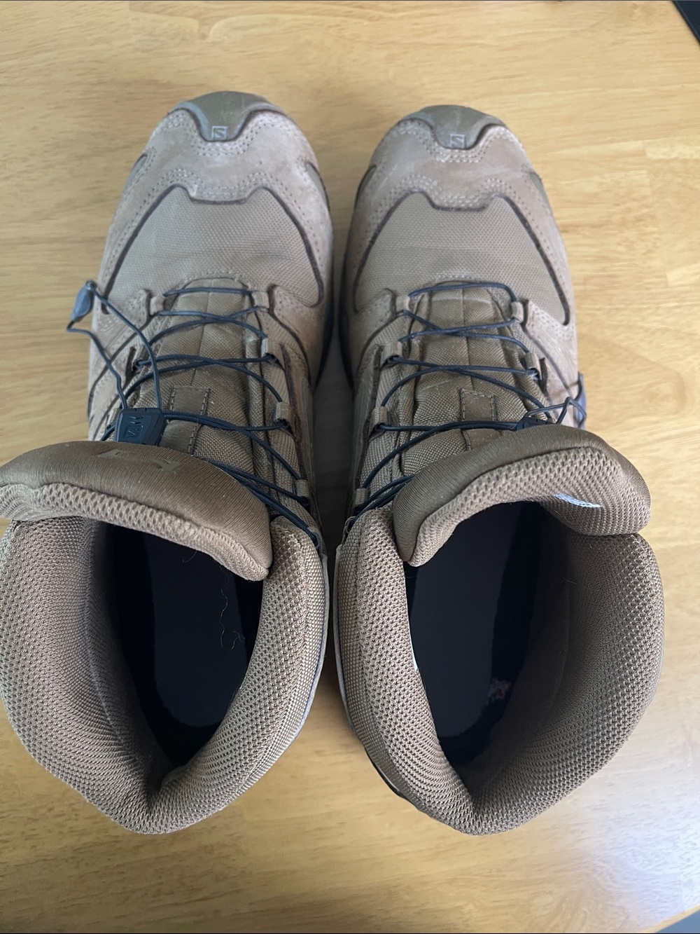 Salomon Brown Quick-Pull Tactical Hiking Boots - Picture 6 of 12